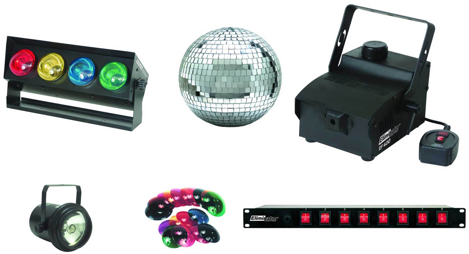 Eliminator 6 PAK DJ Lighting FX Kit